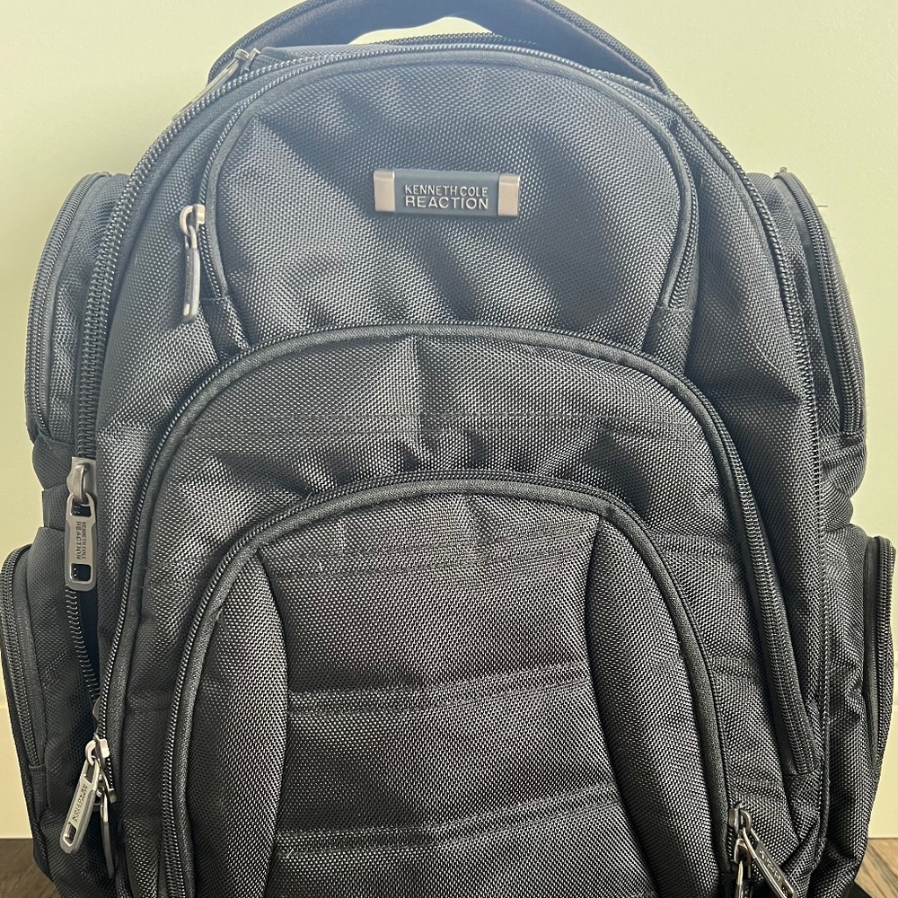 Kenneth Cole Black Laptop Backpack